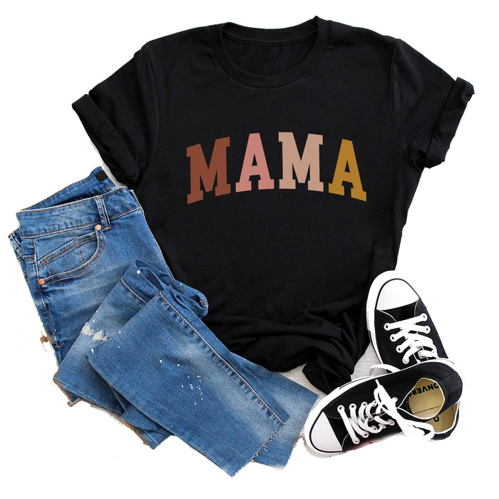 Mama Neutral Color Block T-Shirt