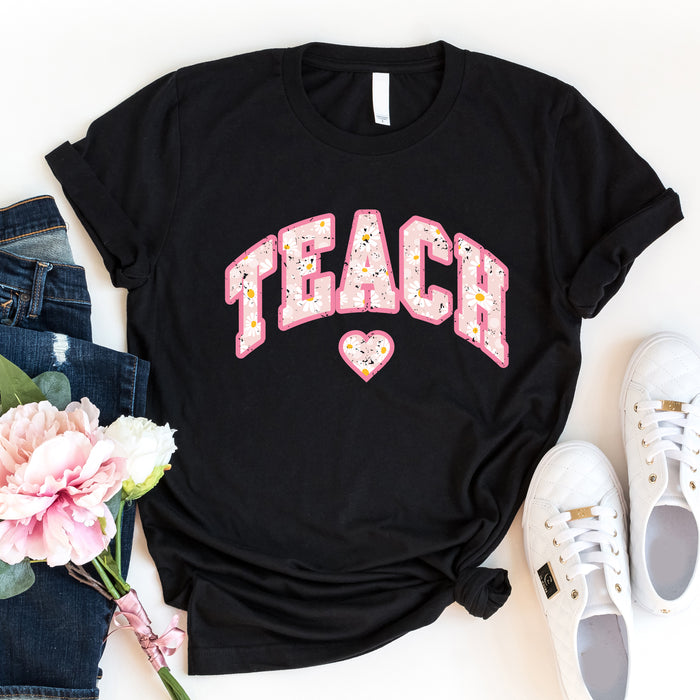 Teach Floral Daisy T-Shirt
