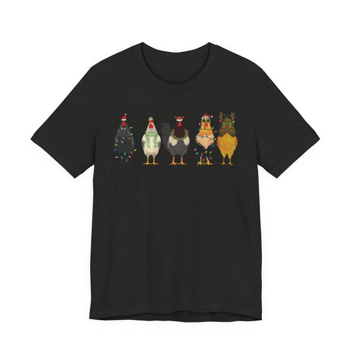 Christmas Chicken Farm T-Shirt