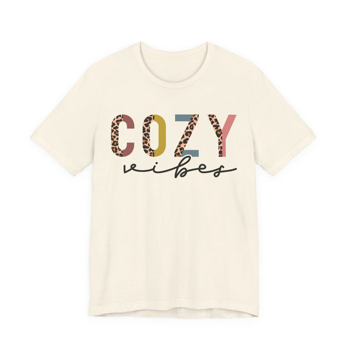 Cozy Vibes Pastel Leopard T-Shirt