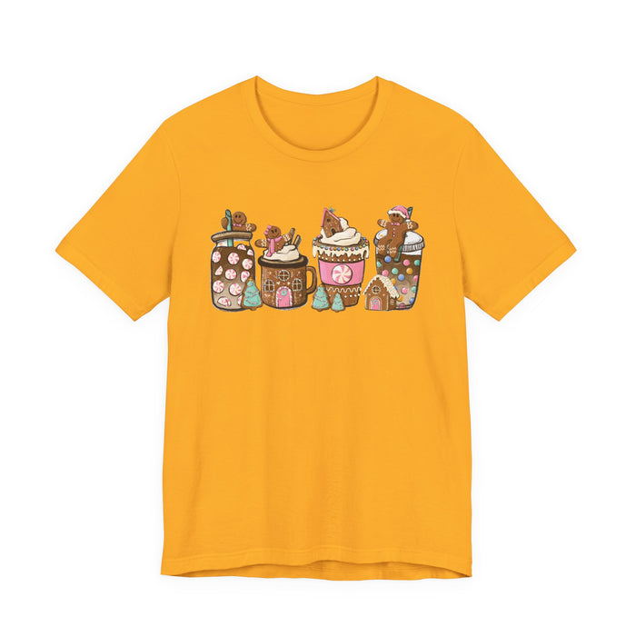 Pastel Gingerbread Coffee Christmas T-Shirt