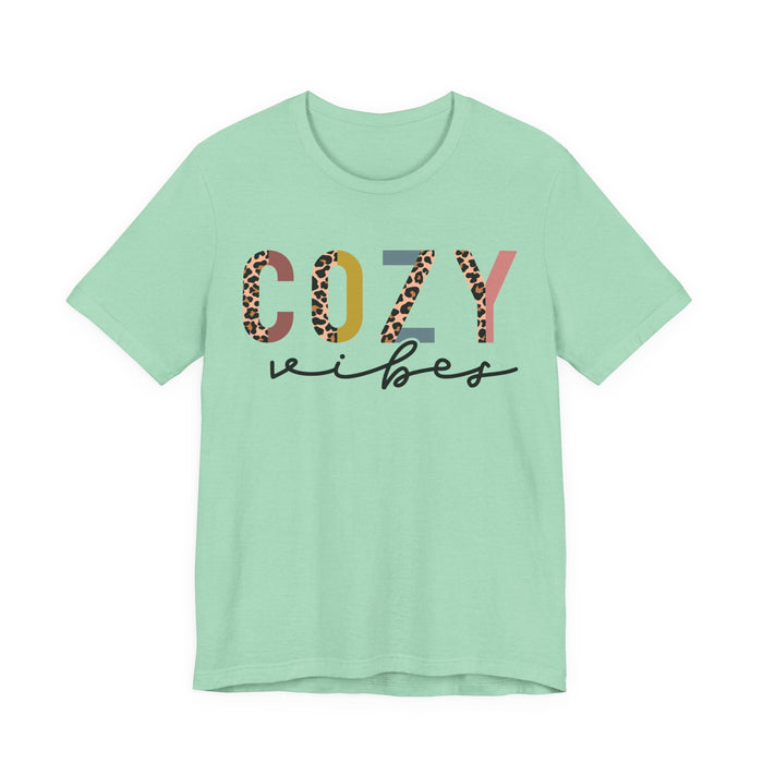 Cozy Vibes Pastel Leopard T-Shirt