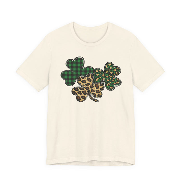 Shamrocks Plaid and Leopard T-Shirt