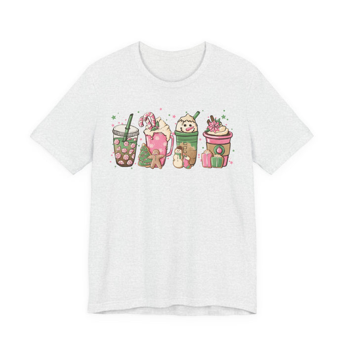 Pink Christmas Drinks T-Shirt