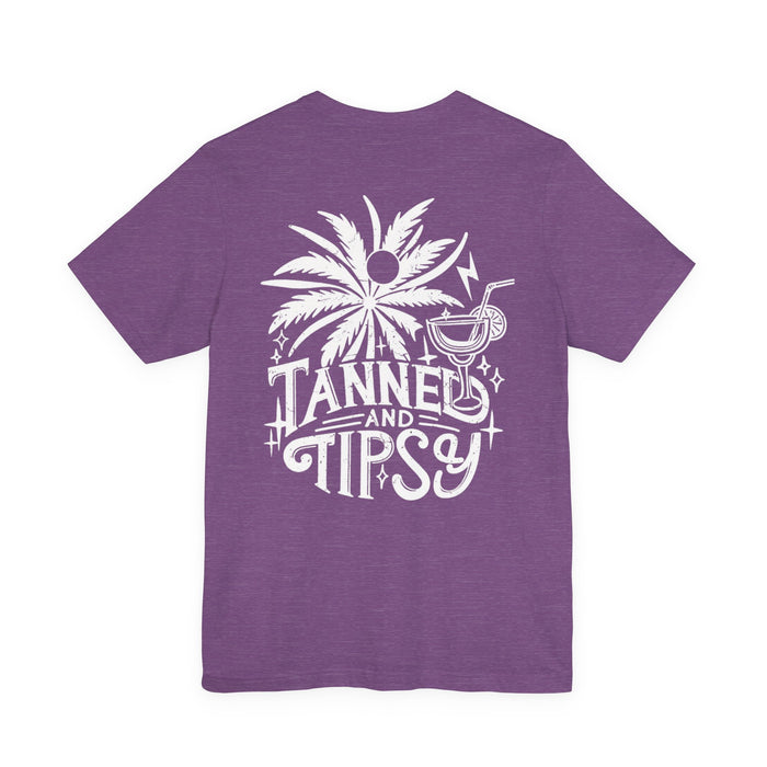 Tanned and Tipsy Double Sided T-Shirt