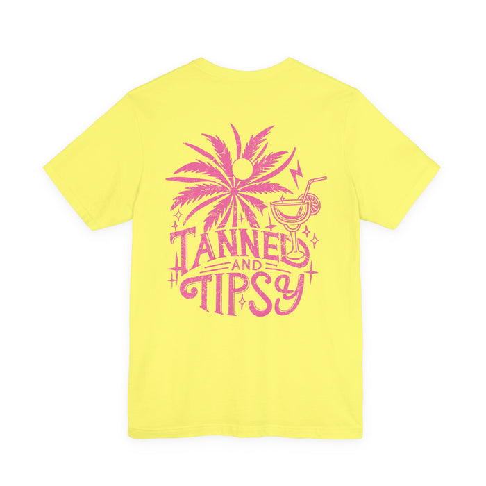 Tanned and Tipsy Double Sided T-Shirt