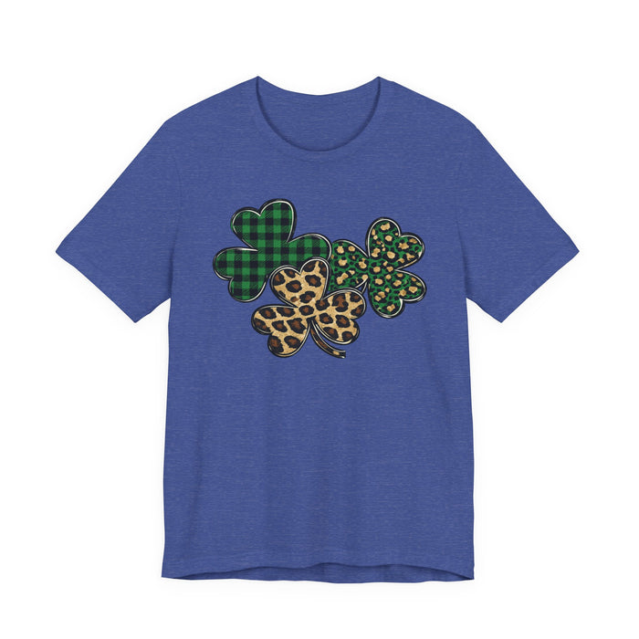 Shamrocks Plaid and Leopard T-Shirt