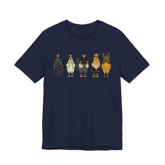 Christmas Chicken Farm T-Shirt