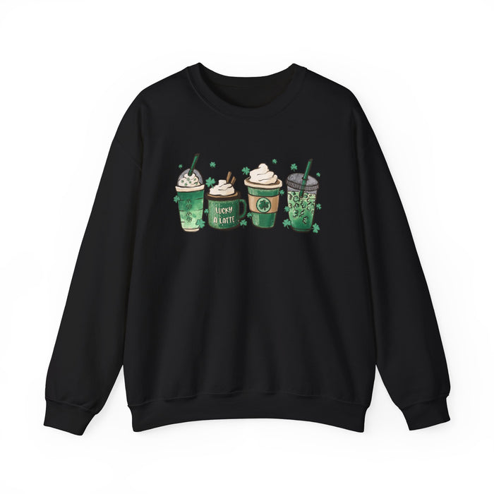 Green Shamrocks Drinks Sweatshirt