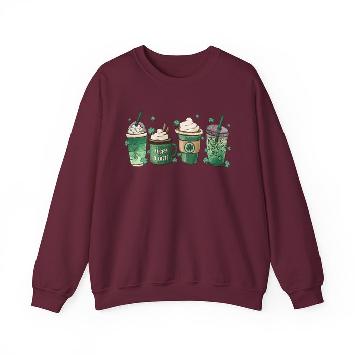 Green Shamrocks Drinks Sweatshirt