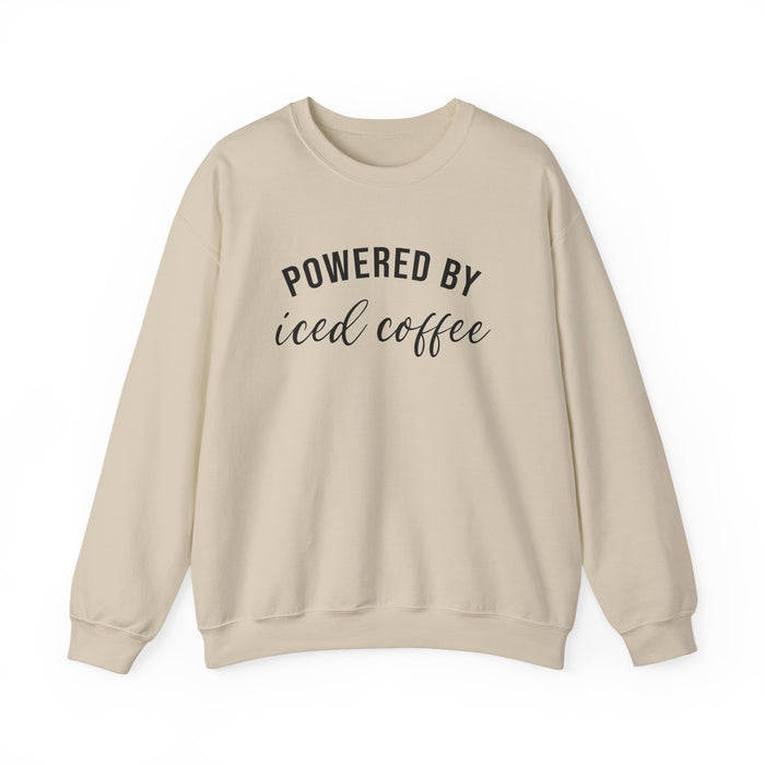 Powered by Iced Coffee Sweatshirt