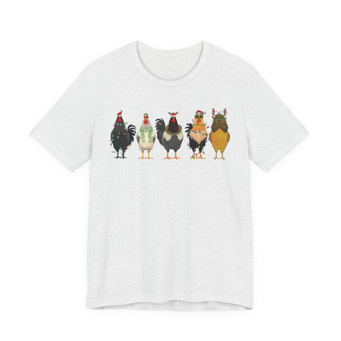 Christmas Chicken Farm T-Shirt