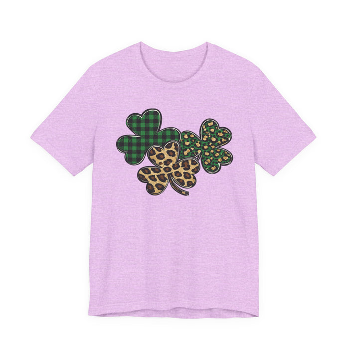 Shamrocks Plaid and Leopard T-Shirt