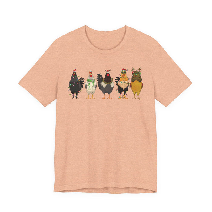 Christmas Chicken Farm T-Shirt