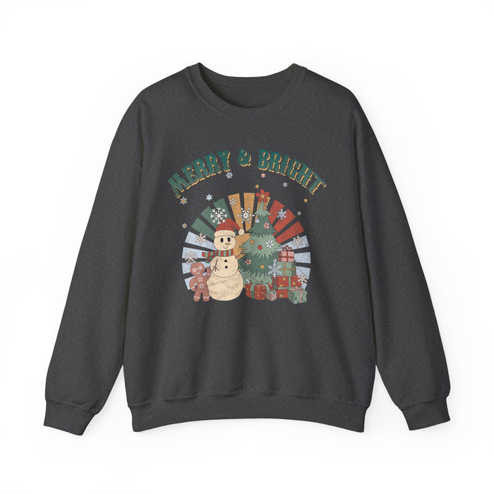 Retro Merry and Bright Sweatshirt