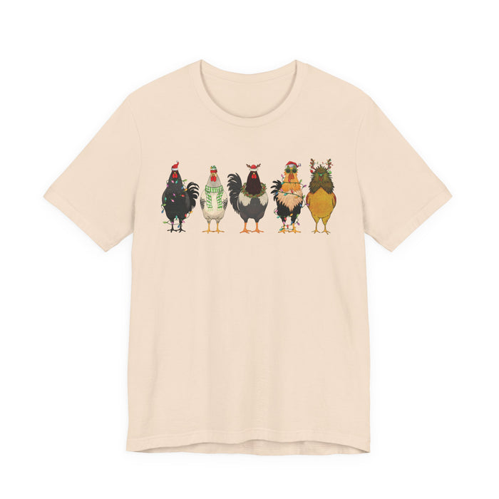 Christmas Chicken Farm T-Shirt