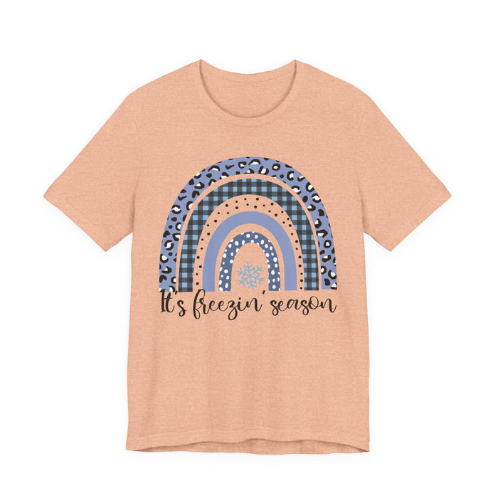 It's Freezin Season Rainbow Winter T-Shirt