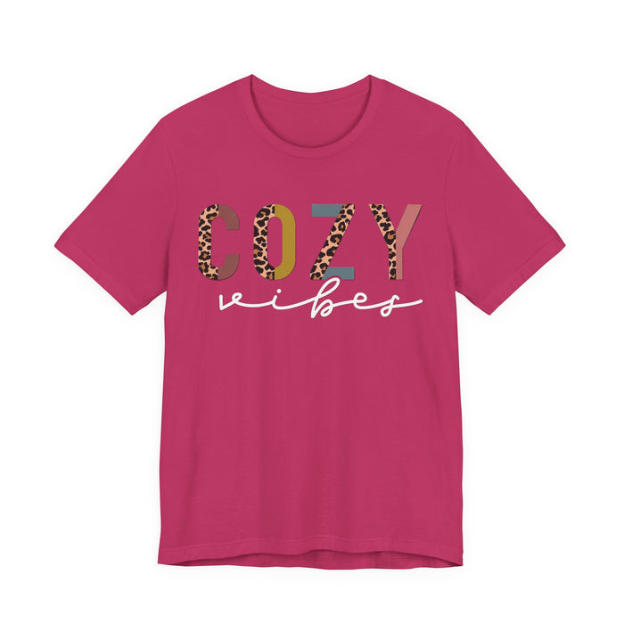 Cozy Vibes Pastel Leopard T-Shirt