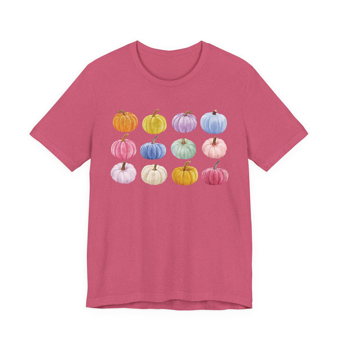 Colorful Pumpkin Graphic T-Shirt