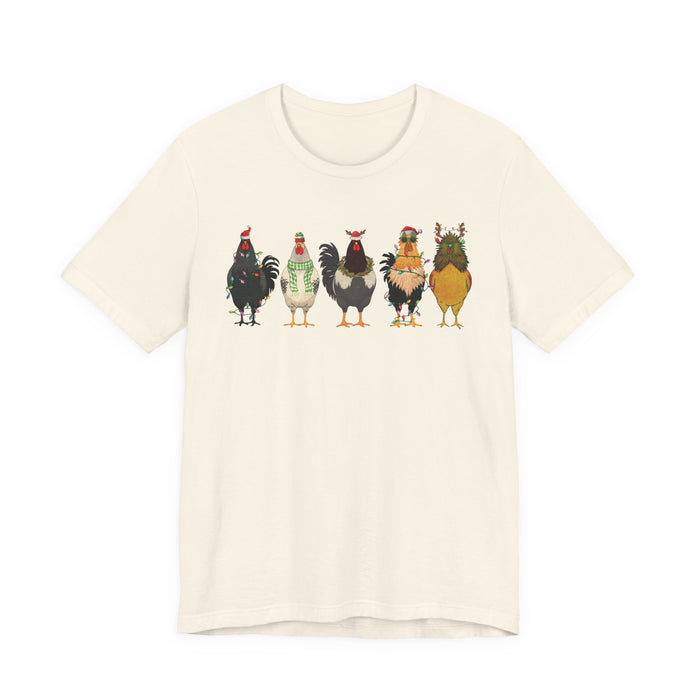 Christmas Chicken Farm T-Shirt