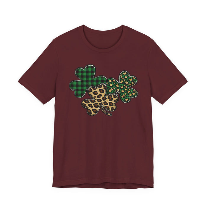 Shamrocks Plaid and Leopard T-Shirt