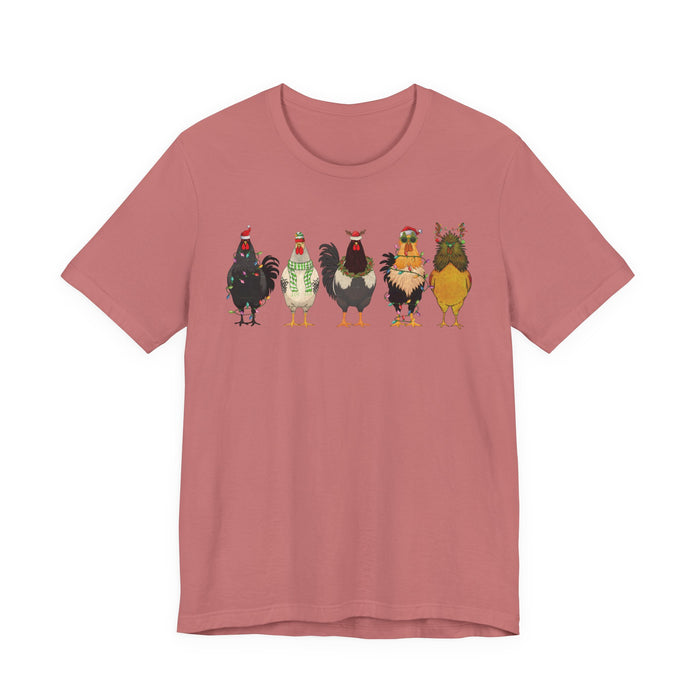 Christmas Chicken Farm T-Shirt