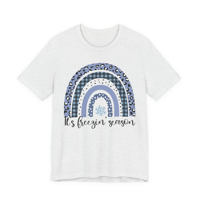 It's Freezin Season Rainbow Winter T-Shirt