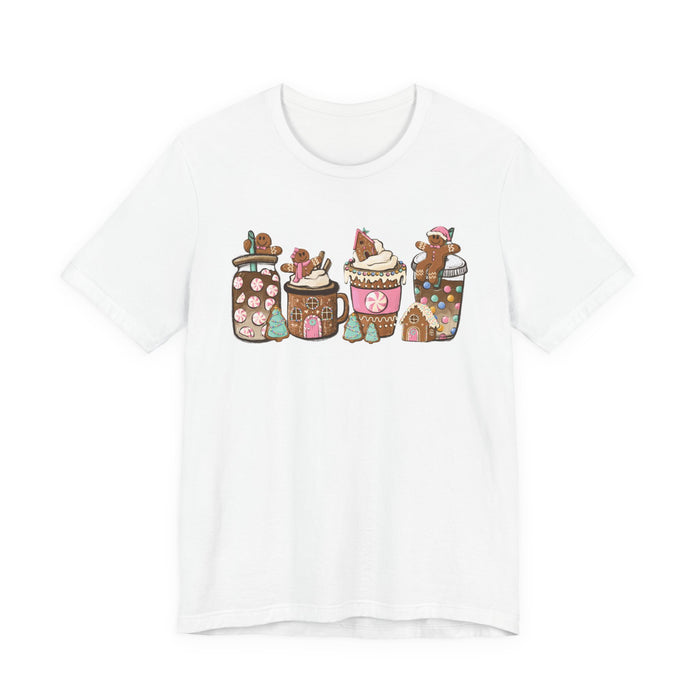 Pastel Gingerbread Coffee Christmas T-Shirt