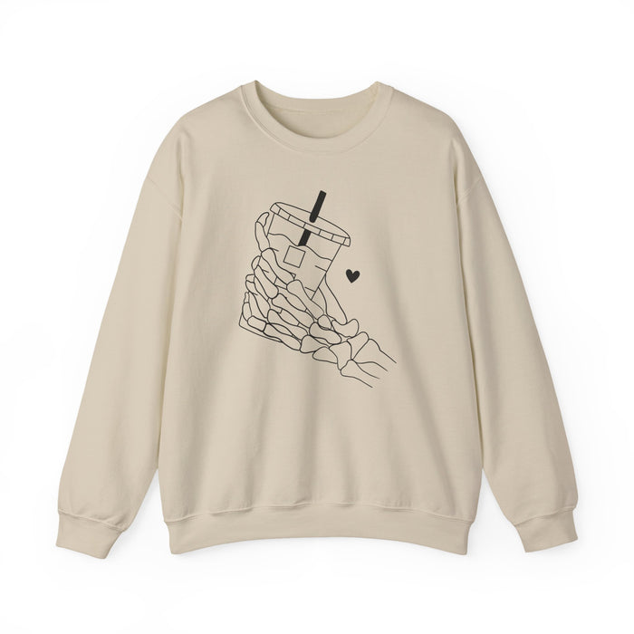 Skeleton Coffee Sweatshirt