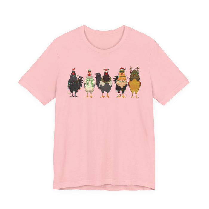 Christmas Chicken Farm T-Shirt