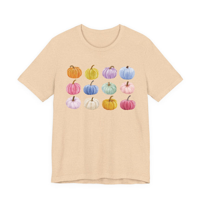 Colorful Pumpkin Graphic T-Shirt