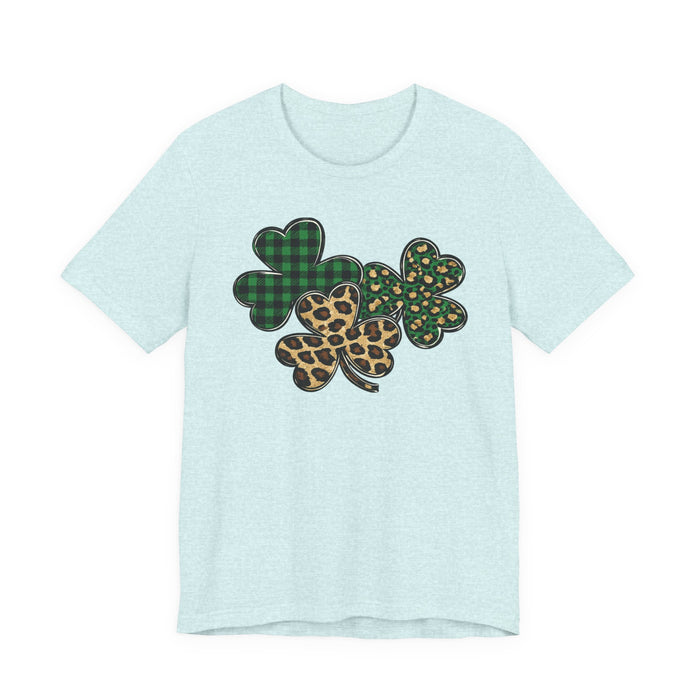 Shamrocks Plaid and Leopard T-Shirt