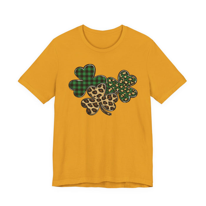 Shamrocks Plaid and Leopard T-Shirt