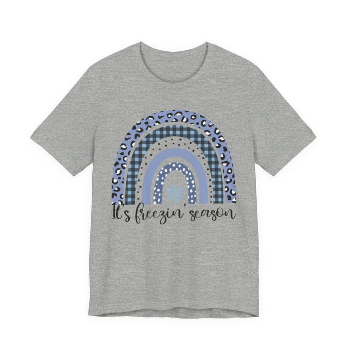 It's Freezin Season Rainbow Winter T-Shirt