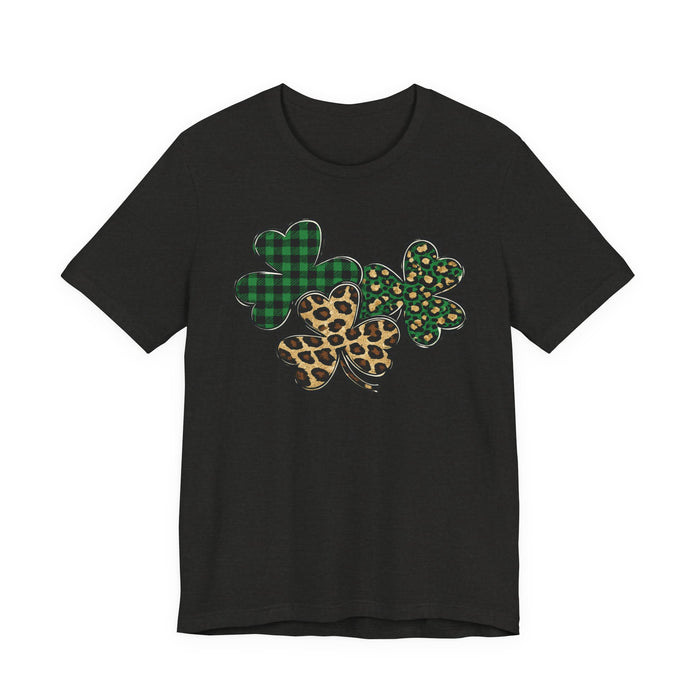 Shamrocks Plaid and Leopard T-Shirt