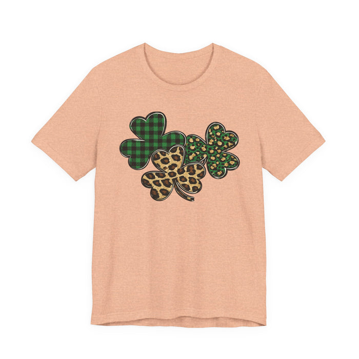 Shamrocks Plaid and Leopard T-Shirt