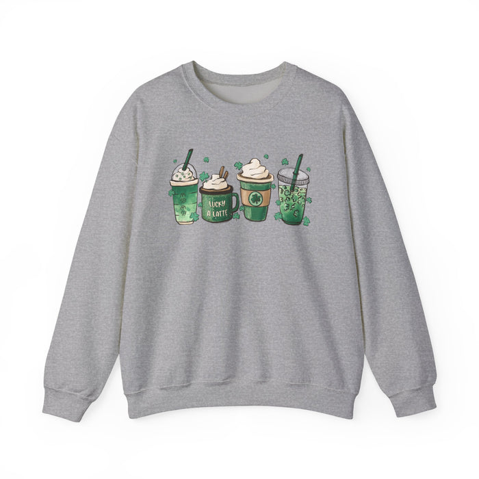 Green Shamrocks Drinks Sweatshirt