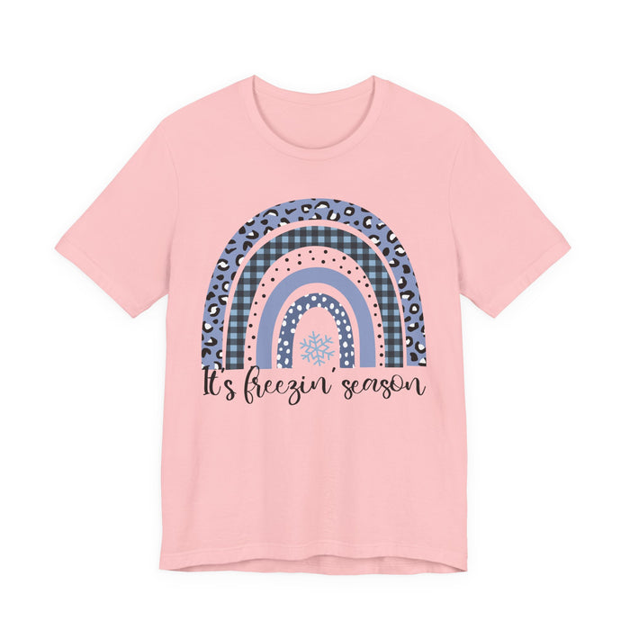 It's Freezin Season Rainbow Winter T-Shirt