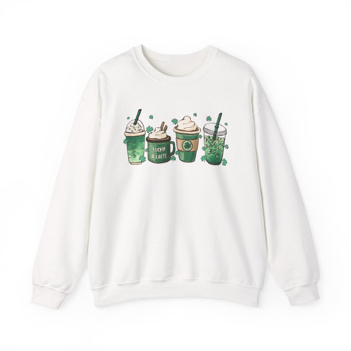 Green Shamrocks Drinks Sweatshirt