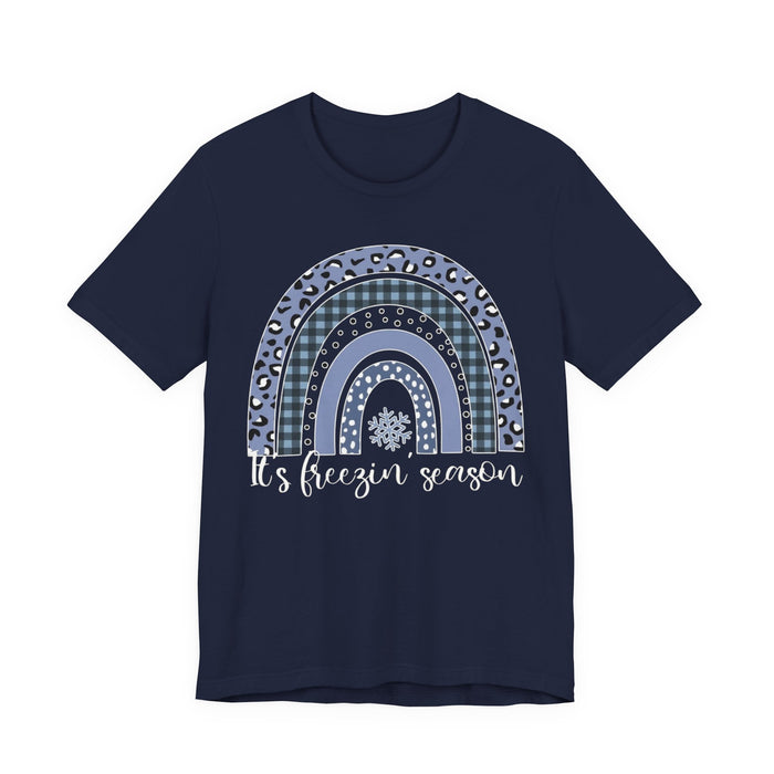 It's Freezin Season Rainbow Winter T-Shirt