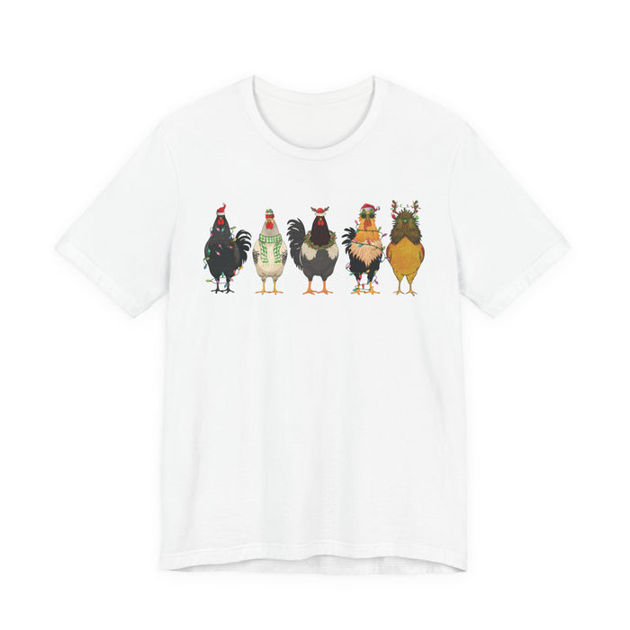 Christmas Chicken Farm T-Shirt