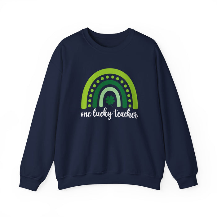 One Lucky Teacher Crewneck Sweatshirt