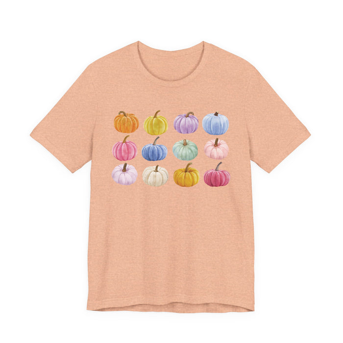 Colorful Pumpkin Graphic T-Shirt