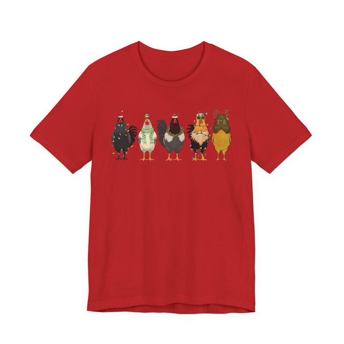 Christmas Chicken Farm T-Shirt