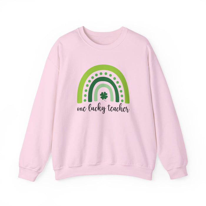 One Lucky Teacher Crewneck Sweatshirt