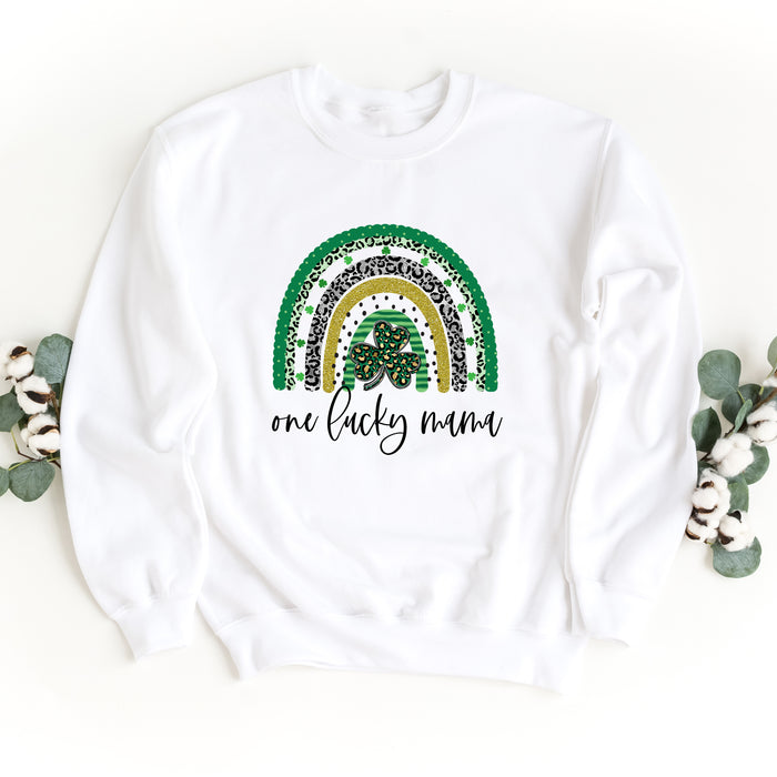One Lucky Mama Crewneck Sweatshirt