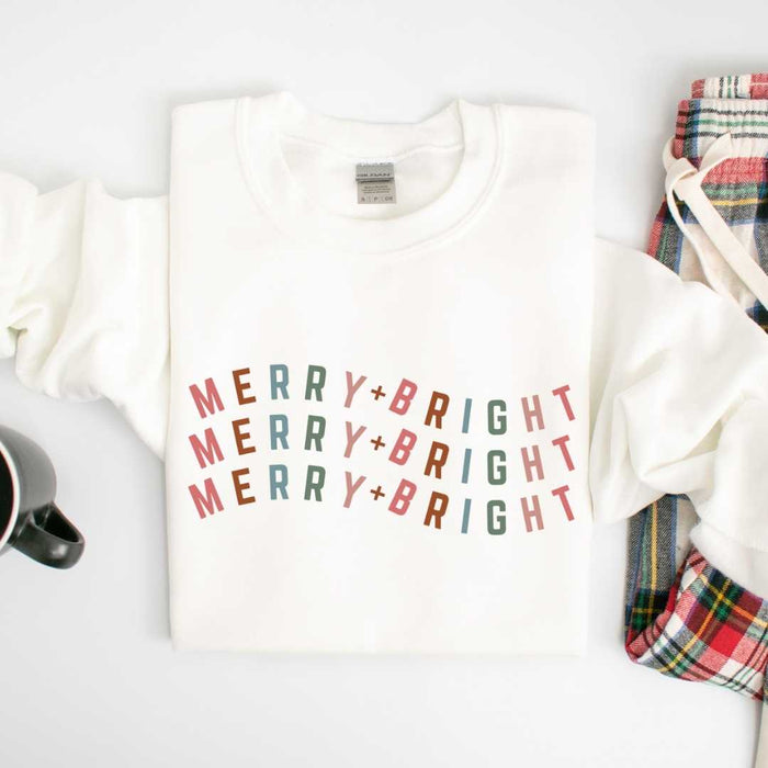 Merry + Bright Wavy Sweatshirt