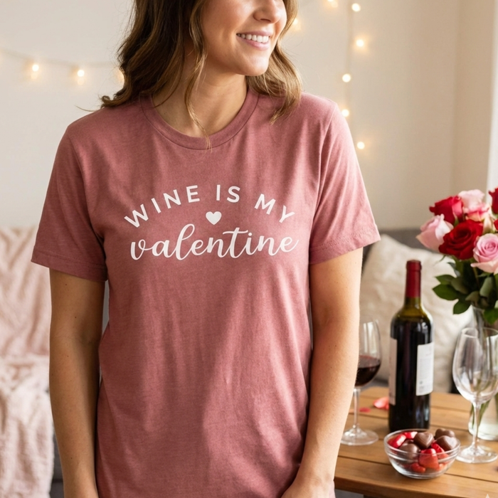 Wine Is My Valentine T-Shirt