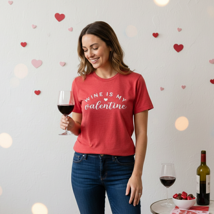 Wine Is My Valentine T-Shirt