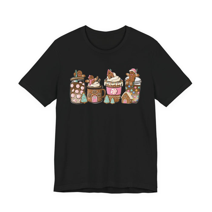 Pastel Gingerbread Coffee Christmas T-Shirt
